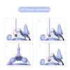 Interactive Cat Toys for Indoor with Feather Teaser Wand,Stimulation Smart