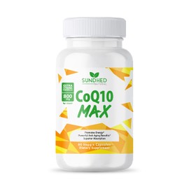 Sundhed Natural CoQ10 Max | 800 mg Antioxidante | Apoyo Cardiovascular, Energía y Estamina.