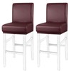 PiccoCasa Pack of 2 Bar Stool Covers, Waterproof Dining Chair