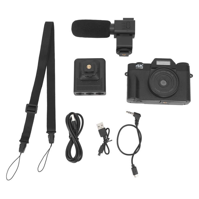 Digital Camera with Microphone Fill Light 1500mAh 3 In 16x