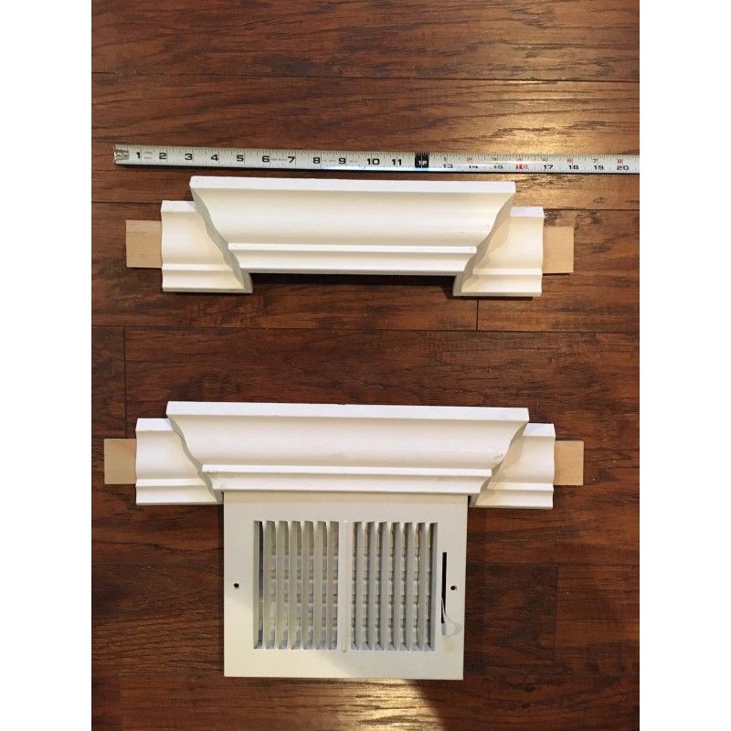CROWN MOLDING AC VENT HOOD TRANSITION (10")