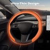 Frani Nappa Leather Steering Wheel Cover,Universal Fit 15 Inch-Premium Non-Slip