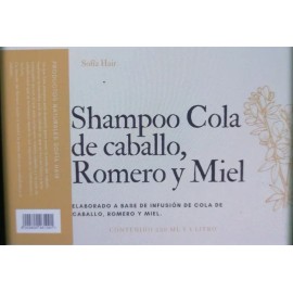 Artesanal Shampoo Anti-caida Con Romero, Cola De Caballo Y Miel