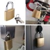 CABLEPELADO Gold Tone Solid Brass Padlock with Key 63mm