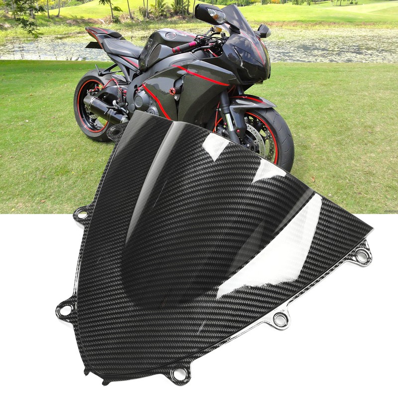 Motorcycle Front Windshield Carbon Fiber Style Replacement for CBR 1000RR