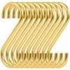 10 Pcs Heavy S Copper Hooks,S Brass Hooks for Hanging
