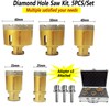 Antengdatool Dry/Wet Diamond Hole Saw Set - 5 Pieces/Box Porcelain/Tile