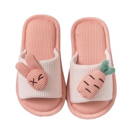 Didabotak Kids Slippers, Cotton Linen Slippers, Room Shoes, Children, Animal Pattern, Girls, Boys, Indoors, Washable, Children's Slippers, Indoor Shoes, Non-slip, Unisex, For Spring, Summer, Autumn