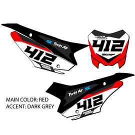 2019-2025 CRF 110 SG63 Custom MX Number Plates Senge Graphics Kit Compatible with Honda