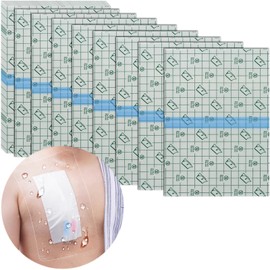 Hola Health Shower Protector [Pack of 25], 10" x 12" Dialysis Catheter Shower Cover Shower Shields PD PICC Line Water Barrier, Waterproof Wound Bandage Protector Disposable Transparent