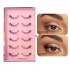Faux Mink Eyelashes Set - 6 Pairs Natural & Dramatic