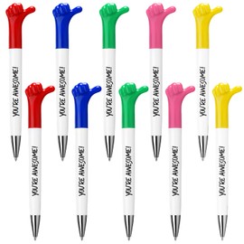 You're Awesome Gifts Thumbs up Pens Motivational Quote Pens Fun Thank You Gift Pen Back to School Gift Graduation Colleagues Coworker Employee Retirement Appreciation Gift (50 Pcs)