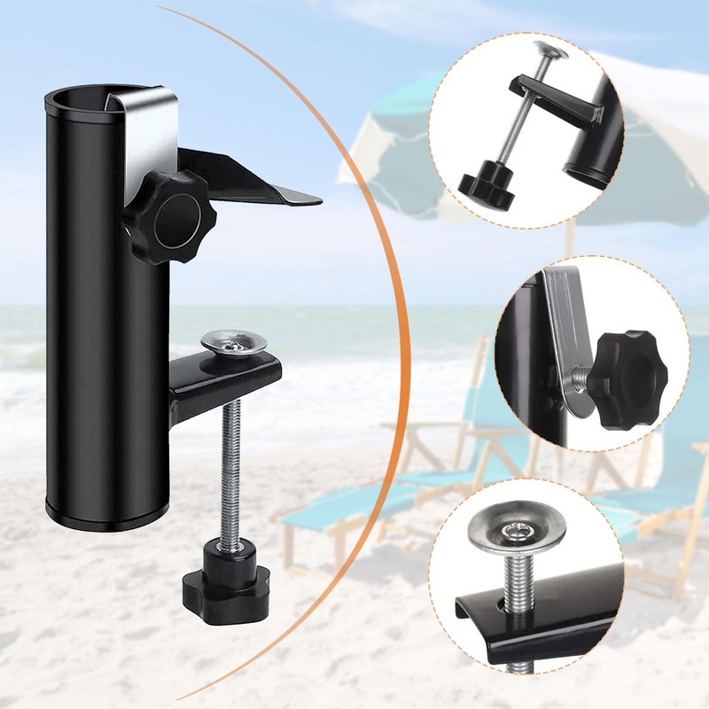 Parasol Holder, Balcony Railing, Adjustable, Parasol Stand, Parasol Holder, Balcony