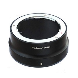 Fotasy Olympus OM Lens to Nikkor Z Mount Adapter, OM Z Adapter, OM to Z, fits Olympus OM Classic Manual Lense, Compatible with Nikon Z Mount Mirrorless Camera Z30 Z50 Z5 Z6 Z7 Z6II Z7II z fc Z9