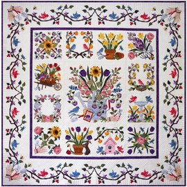 Baltimore Spring Album Applique 13 Quilt Pattern P3 Designs BOM