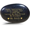 Happy Anniversary Rock Romantic Gifts for Her, Engraved Rock Happy