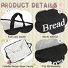 HFYZZ 2 Packs Bread Storage Basket for Pantry, Imitation Linen