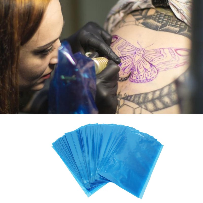 250pcs Blue Wash Bottle Bags, Disposable Bottle Bags Squeeze Bottle