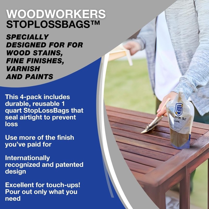 StopLoss Bags 4-Pack - Transfer, Dispense, Mix, Preserve with Ease