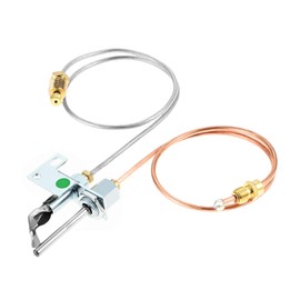 Hicello Natural Gas Pilot Burner Assembley Replacement for Real Fyre PT-1 Pilot G45/G46 Burner,PAC-2NAT, Fits for Hargrove Gas Logs NG Pilot RSTPB-18, White Rogers, Majestic, Majco Indoor Fireplace