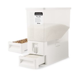 AROMA® XL 33-Pound Rice Dispenser and Countertop Beans or Grain Storage Bin with Automatic Measuring Funnel (ARD-133)