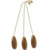 Decorative Wooden Ceiling Fan Pull with Beaded Chain-Light wood-FA111-3Pack
