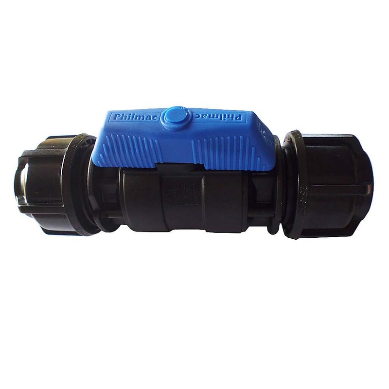 Philmac Metric/Imperial Ball Valve POL x POL 25MM / 3/4"