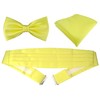 TigerTie Men's Plain Cummerbund - yellow - One size