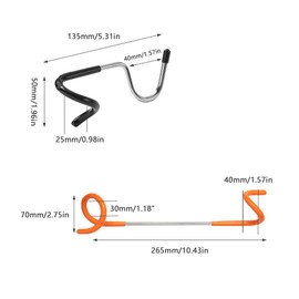 UtySty 2 Pack Bird Feeder Hanger Pole Attachment Shelf Pole Hooks Stand Adapter for Tent Lamp Lantern Light Outdoor Birdfeeder Flower Pot Garage Camping Storage Organization
