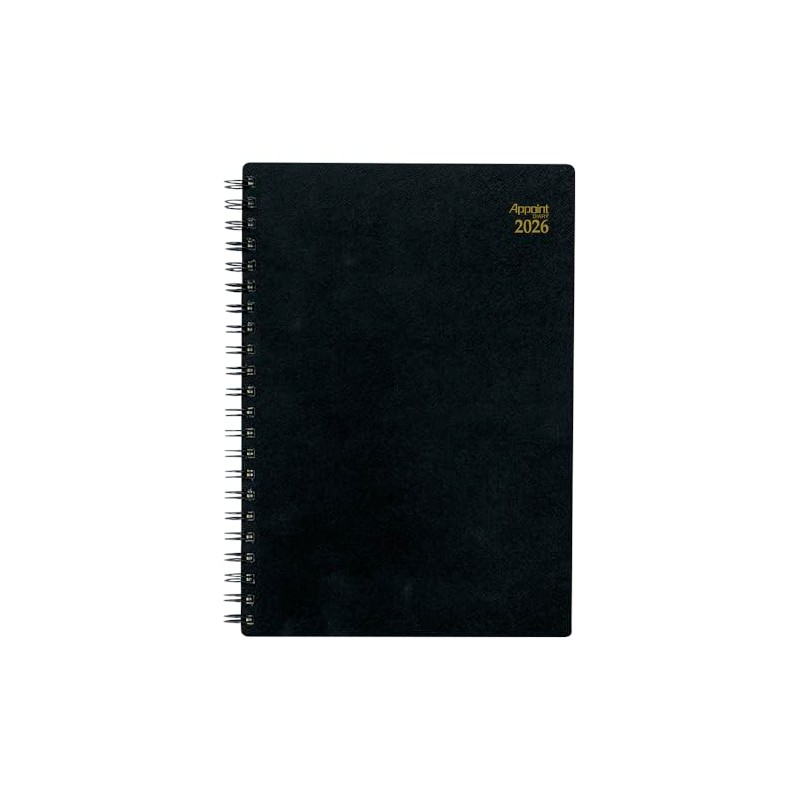 Daigo Notebook 2026 Schedule Book, Appointment Weekly Left, B5, Black,