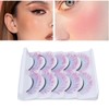 5pcs Colorful Eyelashes Dramatic Gradient Color False Eyelashes Fluffy 3D