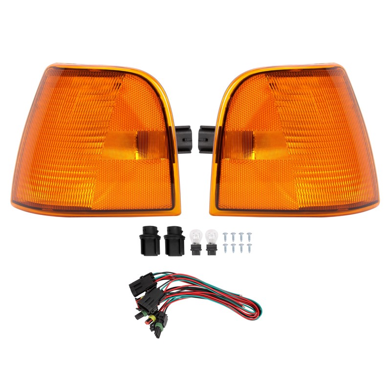 HECASA Pair Corner Light Compatible with Peterbilt 375 385 Trucks