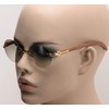 Retro Wood Buffs Vintage Style Gangster Rimless Clear Lens Oval