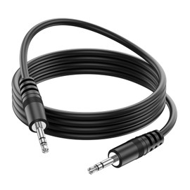 Amzpas 3.5 mm Aux Cable, Stereo Audio Jack to Jack Cable for Car Radio, Headphones, Smartphones, Stereo System, PC, Mobile Phone, Tablet, Speaker, MP3/MP4 Player 2m/6.6ft
