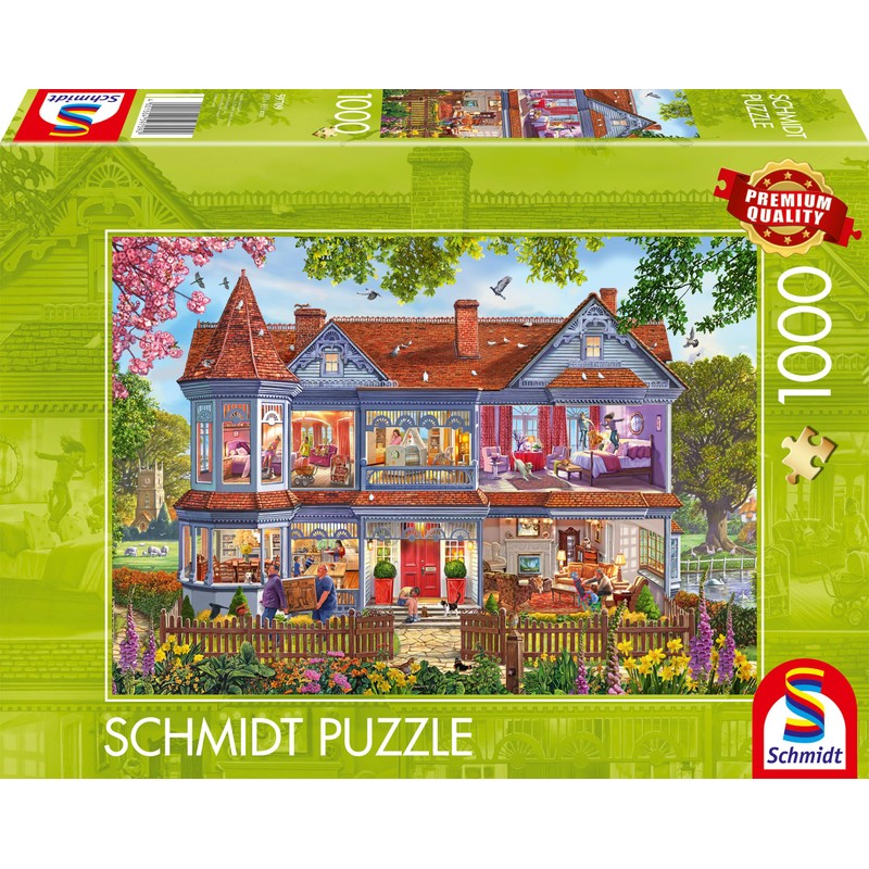 Schmidt Spiele 59709 Spring House Jigsaw Puzzle, 1000 Pieces, Multi-Coloured