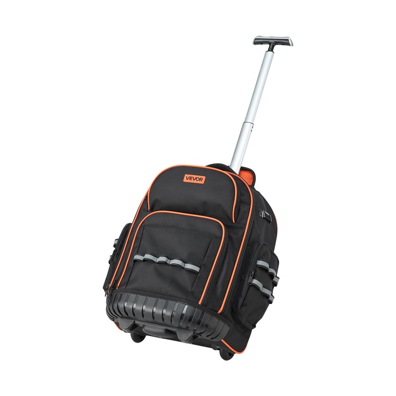 VEVOR Rolling Tool Backpack, 110 lbs Load Capacity, 45 Pockets
