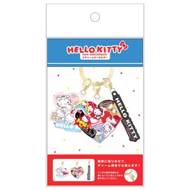 Tees Factory SR-5541938KH Future Travel with Kitty 3 Charm Key Holder, Heart 1.9 x Width 1.7 x Depth 0.1 inches (49 x 44 x 3 mm)