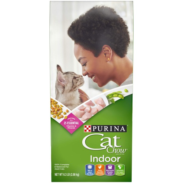 Purina Cat Chow Hairball, Healthy Weight, Indoor Dry Cat Food, Indoor - 6.3 lb. Bag