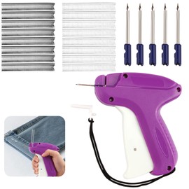 Mini Quick Clothing Fixer, Portable Sewing Machine Tagging for Clothes, Handheld Tacking Tool Include 1000pcs Glue Needle, for Fine Stitching, Tagging, Clothes, Quilt Fixing