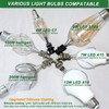 Lamp Shade Light Bulb Clip Adapter,Lamp Shade Holder with Cap