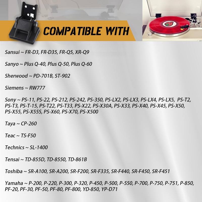 1pcs Dust Cover Hinge Turntable Parts Compatible with AkaiAP-206, AR