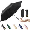Zleufirty Parasol, Folding Umbrella, UV Protection, 100% Light Blocking, Heat