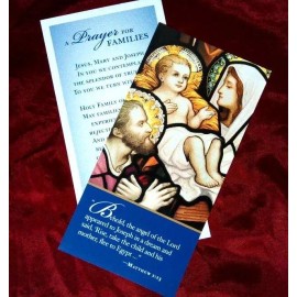 Christmas Holy Card Holy Family Nativity Jesus Mary Joseph Angels etc #11