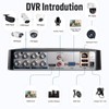 8 Channel Security DVR Recorder with 500G HDD, 8CH Hybrid