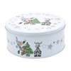Dekohelden24 Metal Tins with Santa Claus and Elk Set of