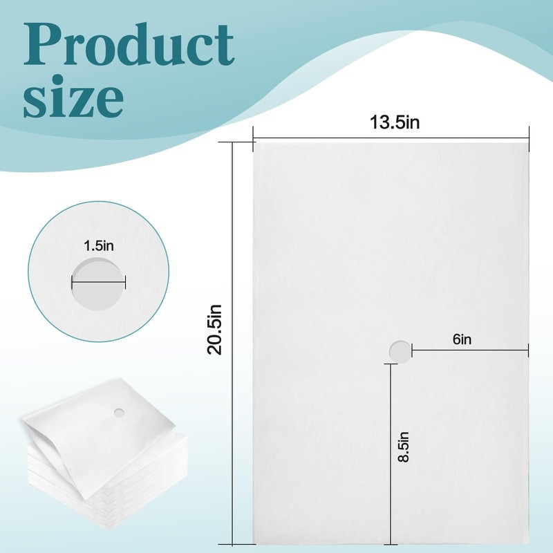 Fryer Filter Paper 105-Pack【13.5x20.5 Inch Envelope Style with 1.5 Inch