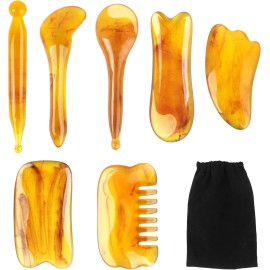 Rodillo Masaje Facial Gua Sha De Jade Antienvejecimiento Kit
