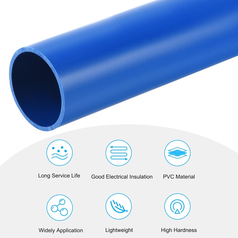 QUARKZMAN PVC pipe, rigid round pipe, 28 mm, ID 32