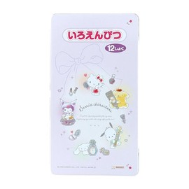 Sun-Star Stationery S5022339 Sanrio Characters Goods, Colored Pencils, Set of 12 Colors