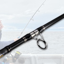Fiblink 3-Piece Carbon Fiber Spinning Fishing Rod